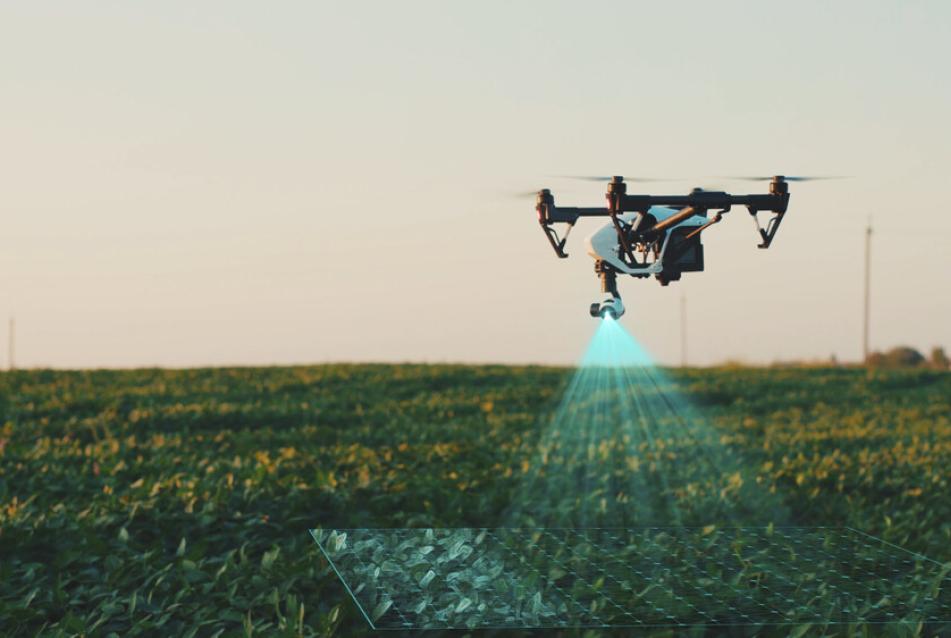 Drone watering crops